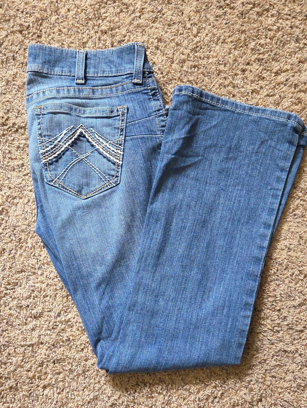 Ariat Women's Boot Cut Jeans in Light Blue Denim